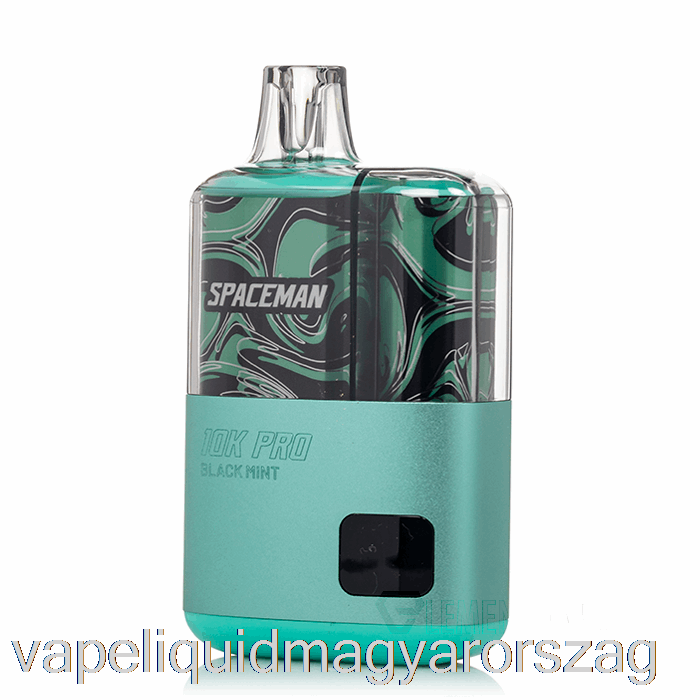 Spaceman 10k Pro Eldobható Fekete Menta Vape Folyadék